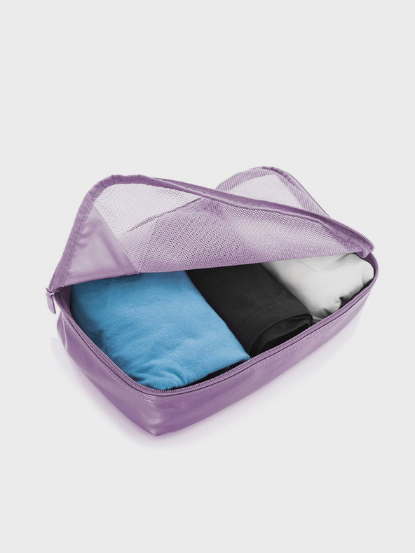 Heys Heys Metallic Packing Cube 5db öt darabos utazótáska készlet világos lila színben