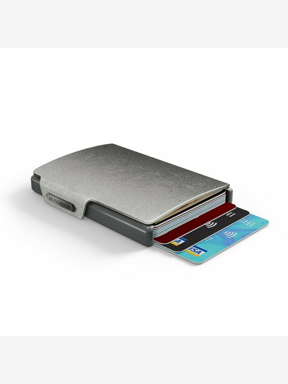 Mondraghi Mondraghi Saffiano ezüst bőr pénztárca