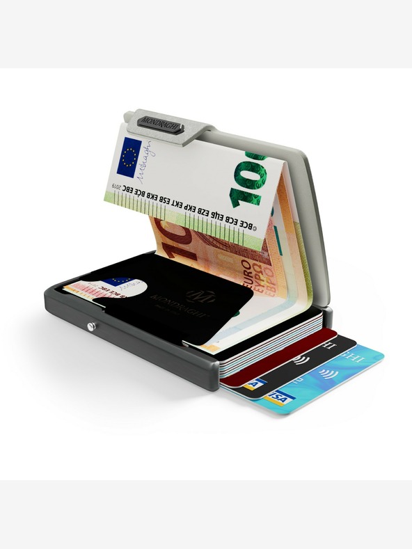 Mondraghi Mondraghi Saffiano ezüst bőr pénztárca