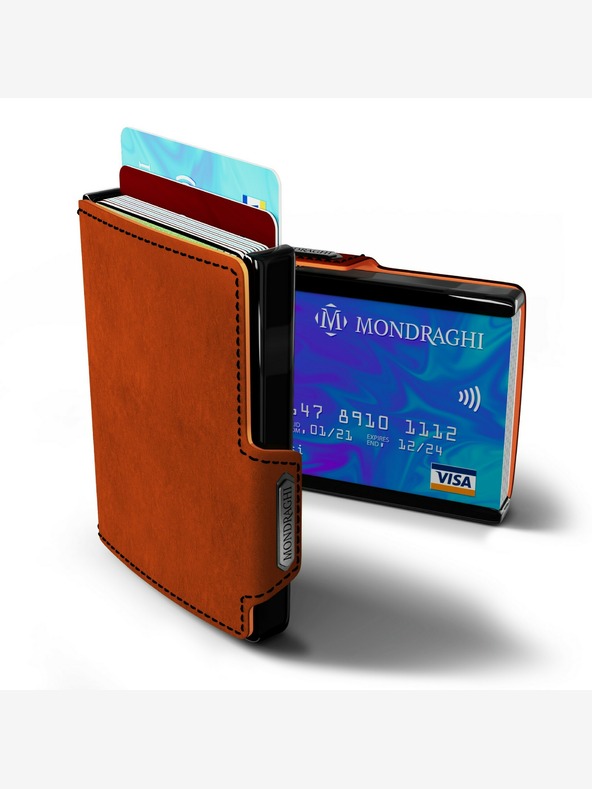 Mondraghi Mondraghi Racing narancssárga bőr pénztárca