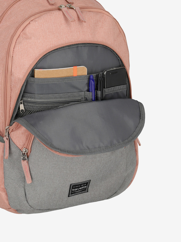 Travelite Pink Travelite Basics Melange hátizsák