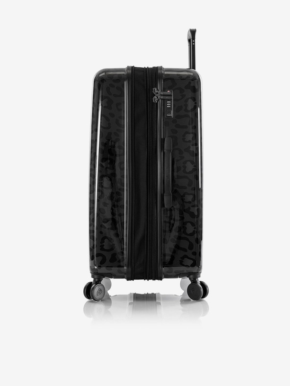 Heys Fekete mintás utazóbőrönd Heys Black Leopard L