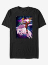 ZOOT.Fan Fekete unisex póló ZOOT.Fan Marvel Taco Unicorn