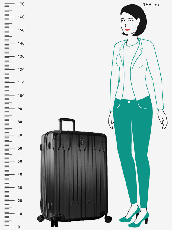 Heys Fekete Heys Xtrak utazóbőrönd L