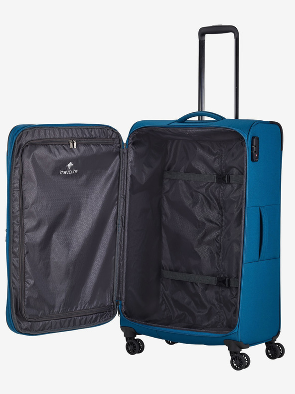 Travelite Három darabos Travelite Chios S,M,L Petrol utazóbőrönd készlet