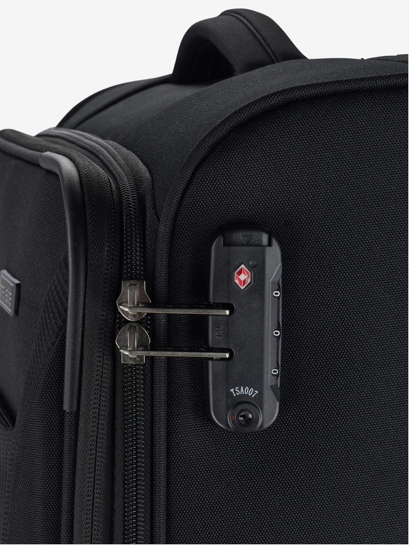 Travelite Három darabos Travelite Chios S,M,L utazóbőrönd készlet Fekete utazóbőröndök