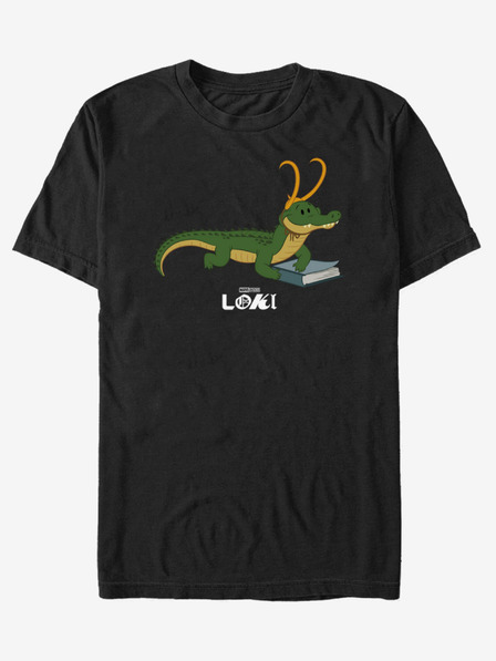 ZOOT.Fan Fekete unisex póló ZOOT.Fan Marvel Gator Loki Hero