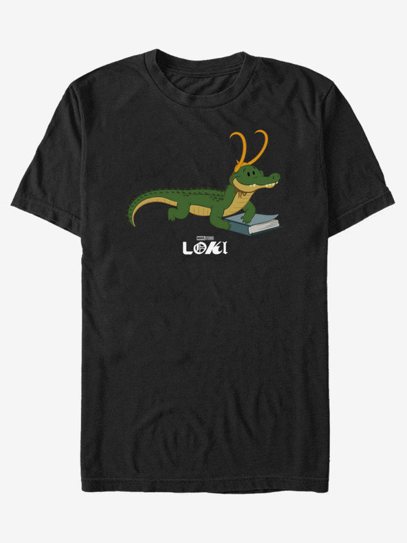 ZOOT.Fan Fekete unisex póló ZOOT.Fan Marvel Gator Loki Hero