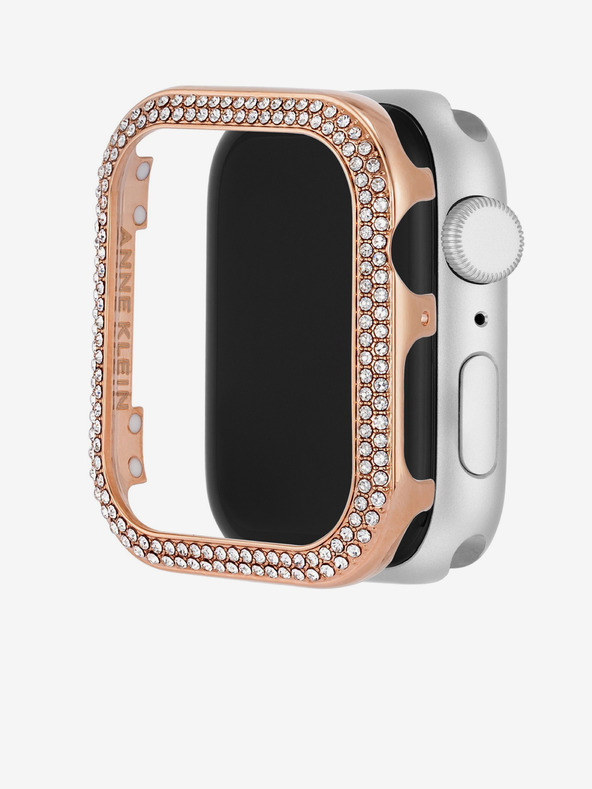 Anne Klein Lunette az Apple Watch-ra rózsaaranyszínű kristályokkal Anne Klein