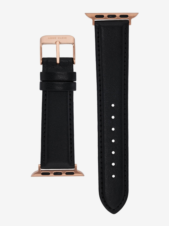 Anne Klein Fekete bőrszíj az Apple Watch-hoz Anne Klein