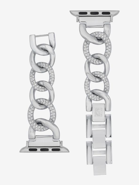 Anne Klein Pánt Apple Watch 42/44/45/ultra 49mm-es Apple Watch órához ezüst színben Anne Klein