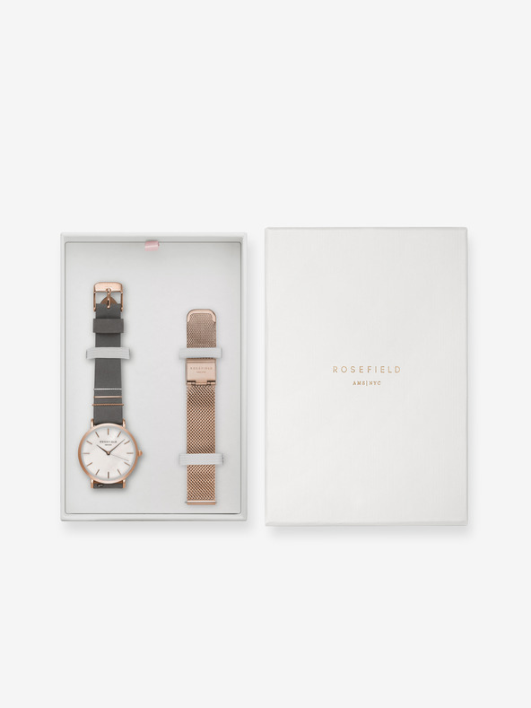 Rosefield Rosefield West Village WEGTR-X184 rózsaarany karóra ajándék szett