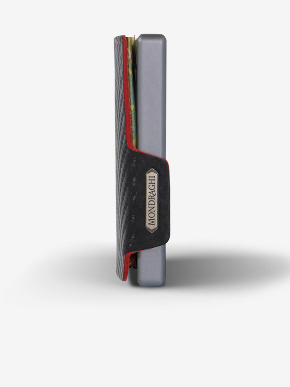 Mondraghi Mondraghi Carbon Plus fekete mintás bőr pénztárca