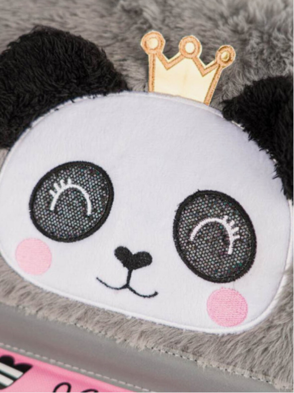 BAAGL  Szürke iskolatáska zippy panda Baagl