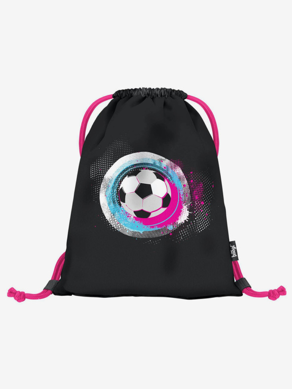 BAAGL  Fekete táska foci rózsaszín Baagl