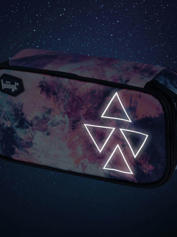 BAAGL  Rózsaszín iskolai tolltartó absztrakt Baagl