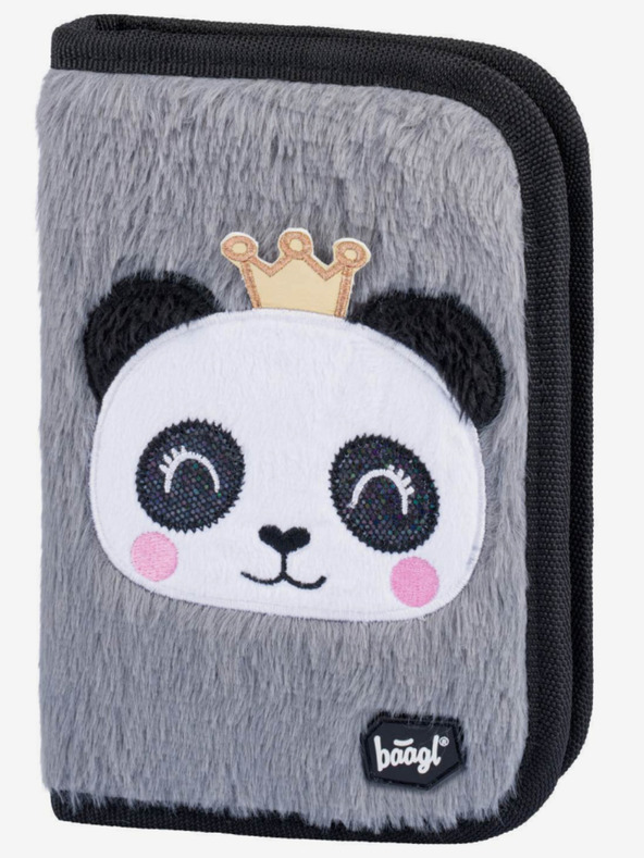 BAAGL  Szürke 3 szett zippy panda: aktatáska, tolltartó, táska Baagl