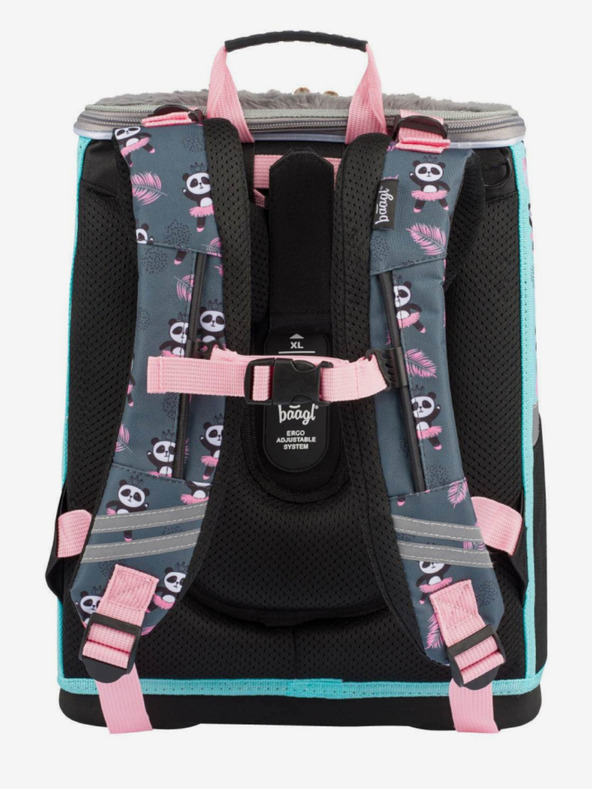 BAAGL  Szürke 3 szett zippy panda: aktatáska, tolltartó, táska Baagl