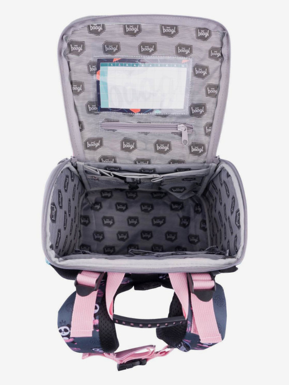BAAGL  Szürke 3 szett zippy panda: aktatáska, tolltartó, táska Baagl