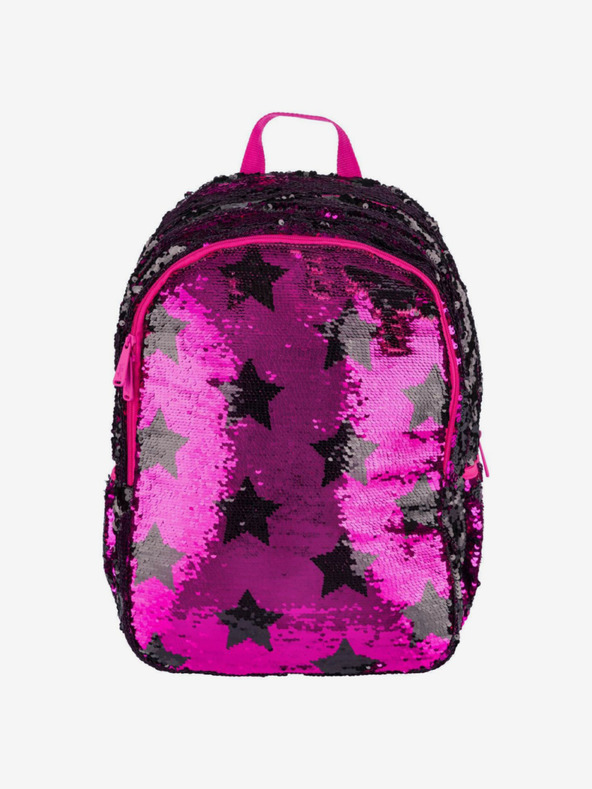 BAAGL  Rózsaszín iskolai hátizsák mókás csillagok Baagl