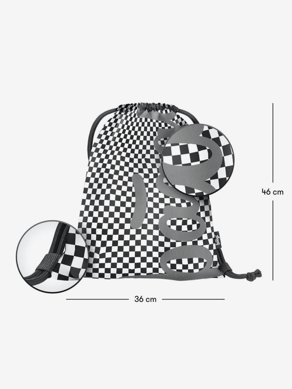 BAAGL  Fekete skate ska táska - minta Baagl