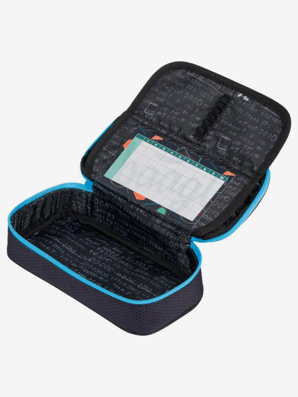 BAAGL  Fekete iskolai tolltartó skate kékfény Baagl