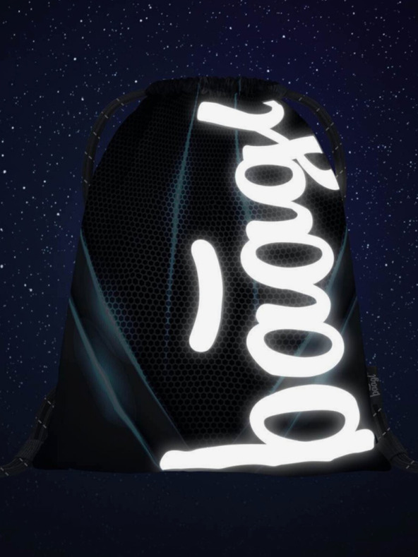 BAAGL  Fekete táska skate kékfény Baagl