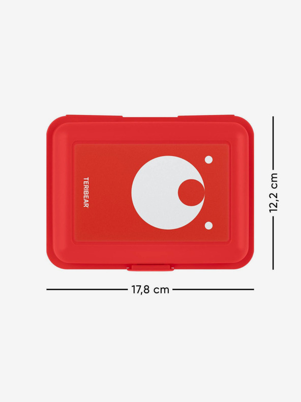 BAAGL  Piros uzsonnás doboz teribear Baagl