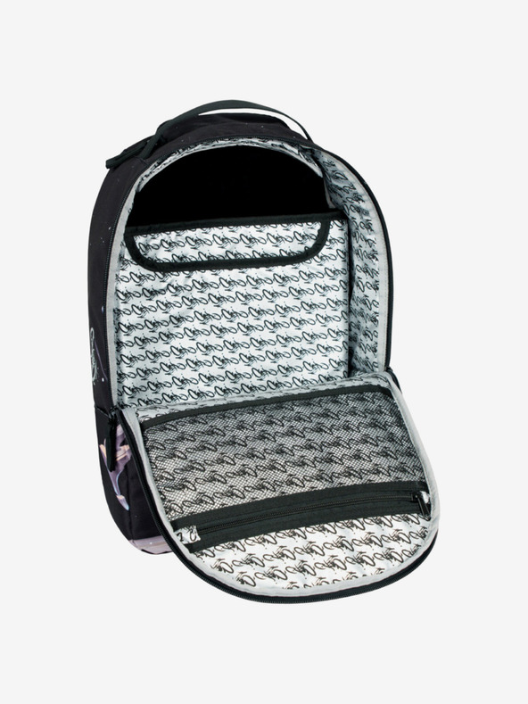 BAAGL  Fekete hátizsák Baagl eARTh - Kingfisher by Caer8th