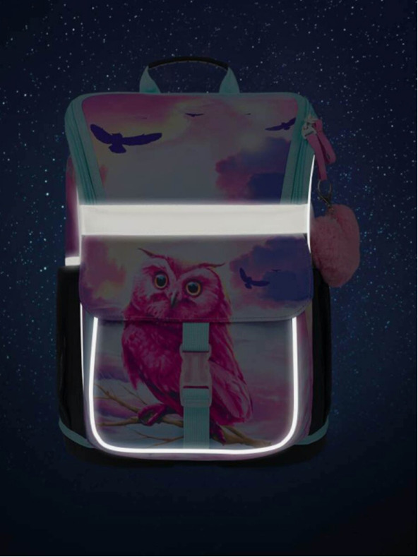 BAAGL  Rózsaszín iskolatáska Zippy Baagl Owl