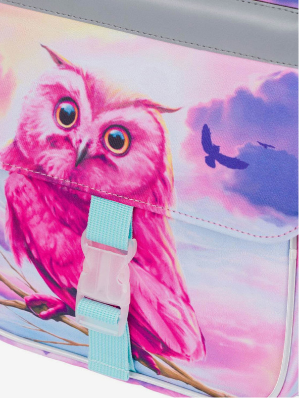 BAAGL  Rózsaszín iskolatáska Zippy Baagl Owl
