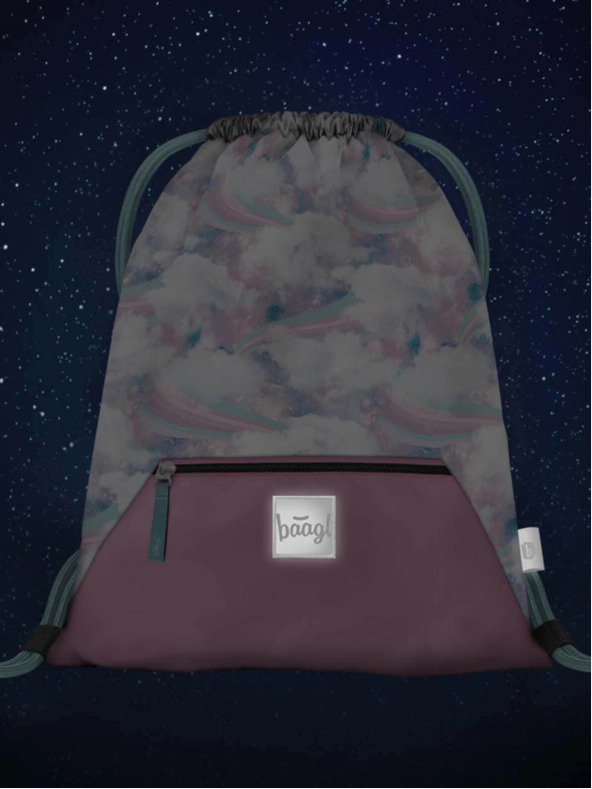 BAAGL  Kék táska zsebbel Baagl Nebe