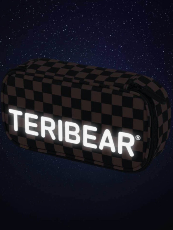 BAAGL  Fekete iskolai készlet Skate hátizsák, tolltartó és táska Baagl Teribear