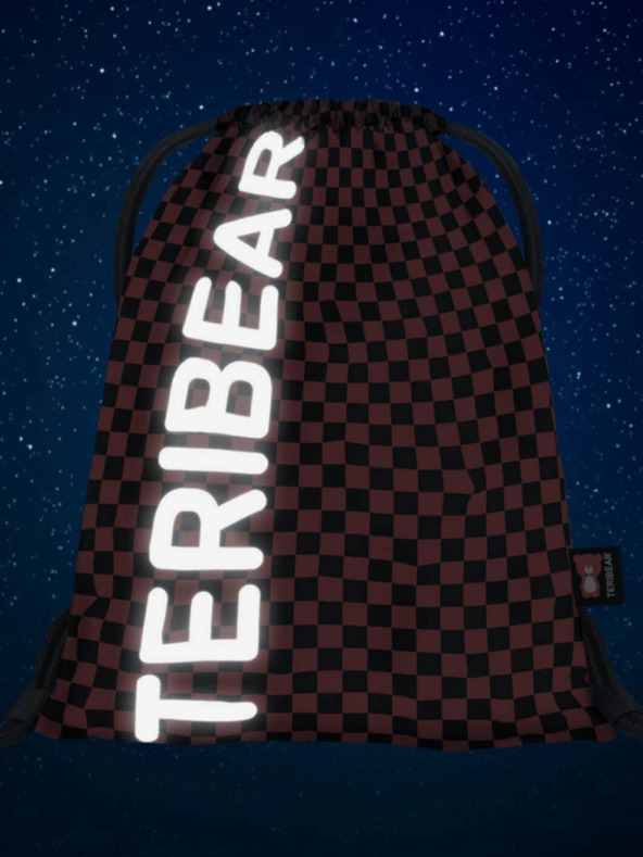 BAAGL  Fekete iskolai készlet Skate hátizsák, tolltartó és táska Baagl Teribear