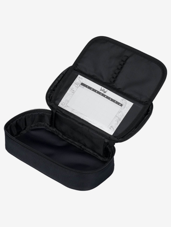 BAAGL  Fekete iskolai szett - hátizsák, tolltartó és táska Baagl Skate Gold Skate Gold