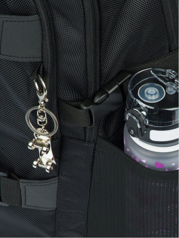 BAAGL  Fekete iskolai szett - hátizsák, tolltartó és táska Baagl Skate Gold Skate Gold