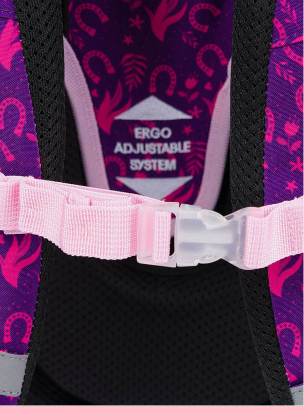 BAAGL  Lila iskolai szett Ergo - aktatáska, tolltartó, táska Baagl Horse