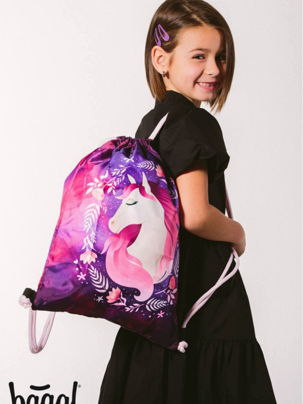 BAAGL  Lila iskolai szett Ergo - aktatáska, tolltartó, táska Baagl Horse