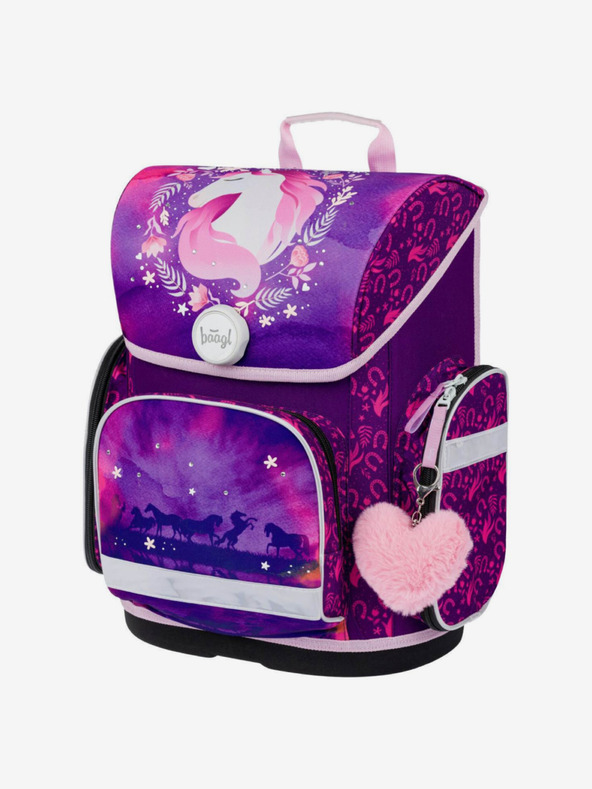 BAAGL  Lila iskolai szett Ergo - aktatáska, tolltartó, táska Baagl Horse