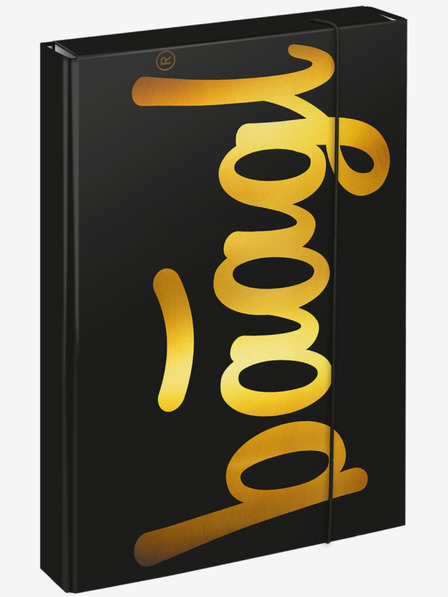 BAAGL  Fekete iskolai füzetborítók A4 Baagl Jumbo Gold