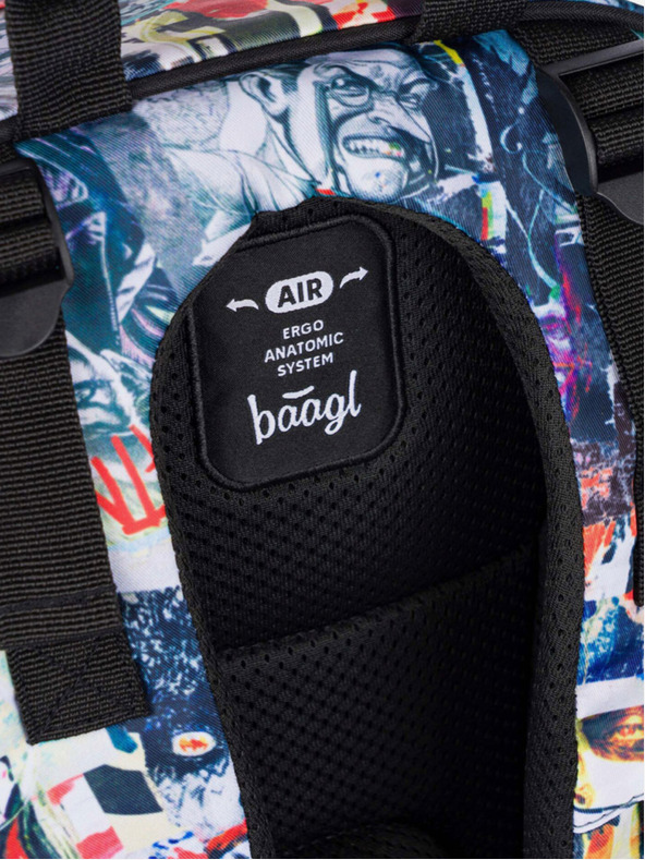 BAAGL  Fekete Iskolai hátizsák Baagl Skate Batman Comics