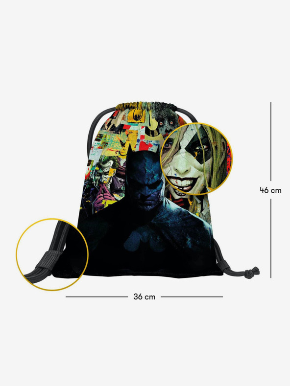 BAAGL  Fekete táska Baagl Skate Batman képregény Baagl Skate Batman Comics