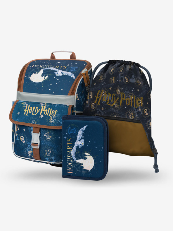 BAAGL  Lila iskolai készlet - aktatáska, tolltartó, táska Baagl Zippy Harry Potter Roxfort