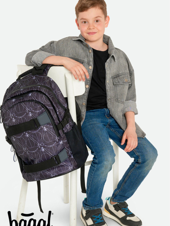 BAAGL  Fekete iskolai szett - hátizsák, tolltartó, táska Baagl Skate Harry Potter Halálos iramban