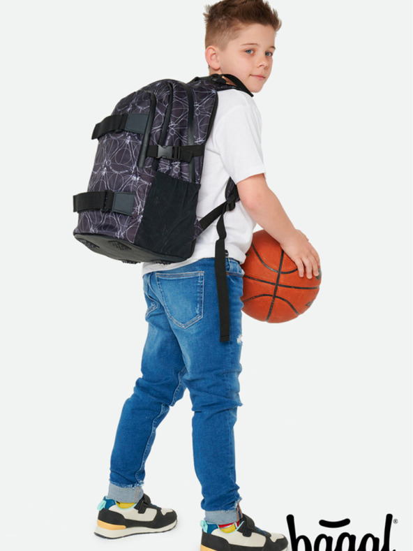 BAAGL  Fekete iskolai szett - hátizsák, tolltartó, táska Baagl Skate Harry Potter Halálos iramban