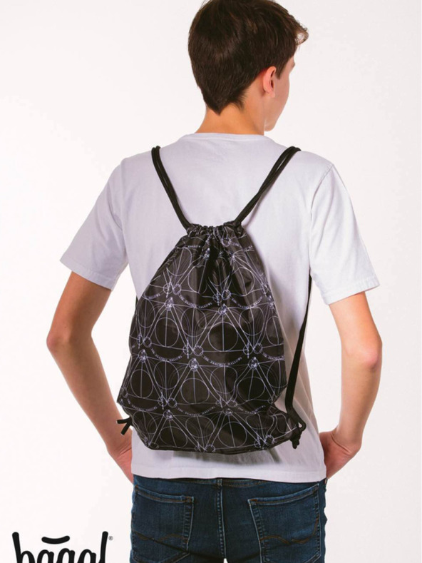 BAAGL  Fekete iskolai szett - hátizsák, tolltartó, táska Baagl Skate Harry Potter Halálos iramban