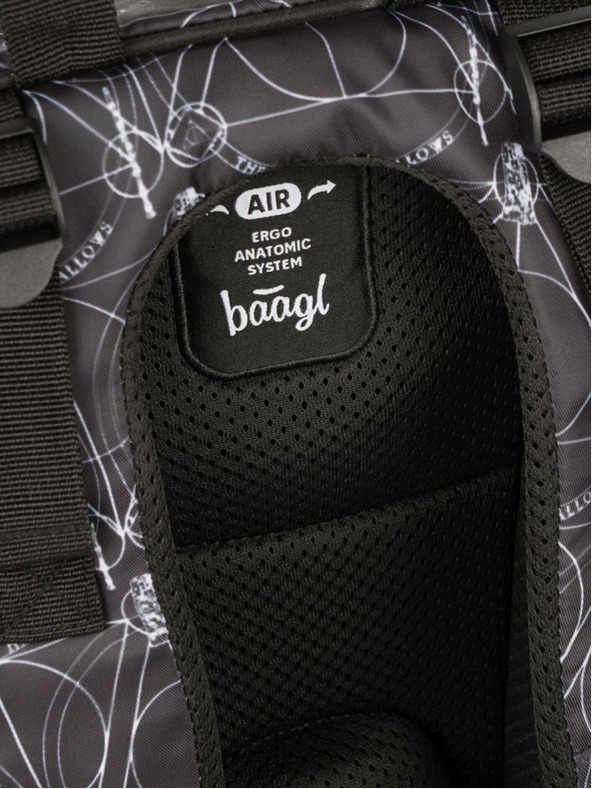 BAAGL  Fekete iskolai szett - hátizsák, tolltartó, táska Baagl Skate Harry Potter Halálos iramban