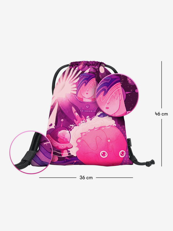 BAAGL  Rózsaszín táska Baagl eARTh - Ufo by Mára Čmára