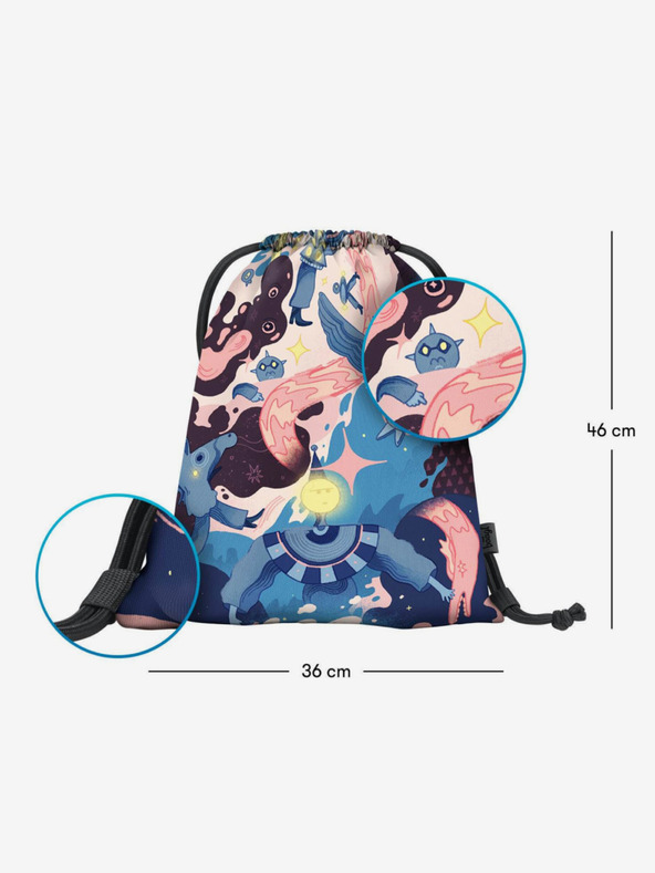 BAAGL  Kék táska Baagl eARTh - City Jungle by Mára Čmára