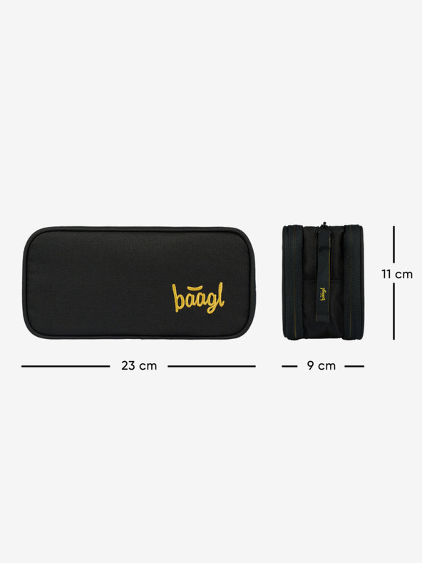 BAAGL  Fekete diák tolltartó Baagl Big Black